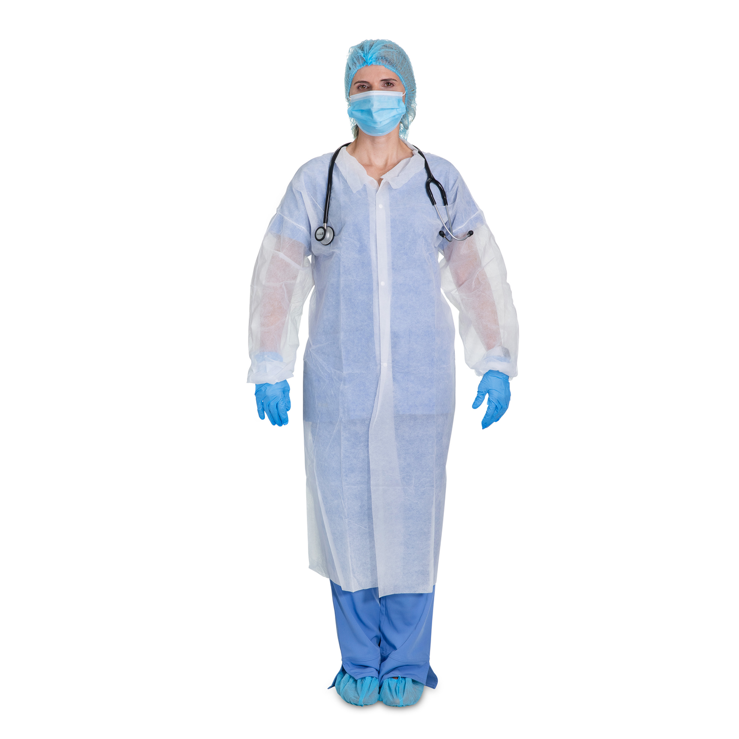 lab coat in use