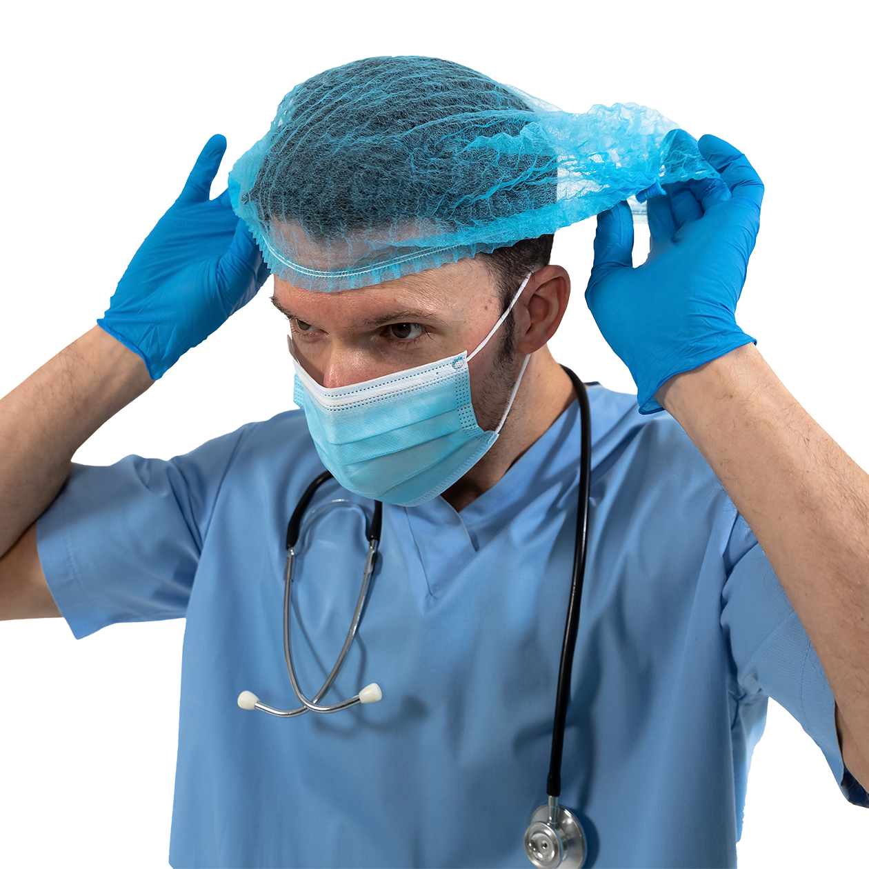 Blue Bouffant Hairnet
