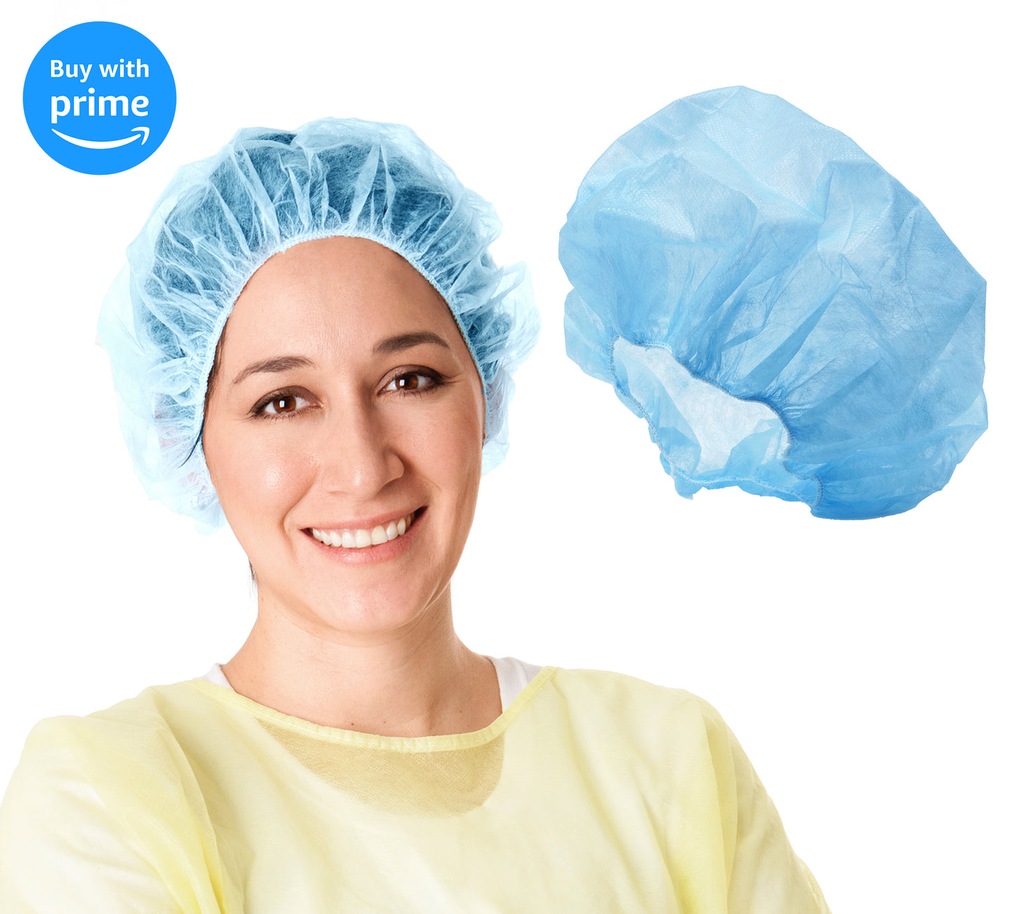 Disposable Bouffant Caps, Hair Covers, Hair Nets, Non-Woven, Premium Handmade