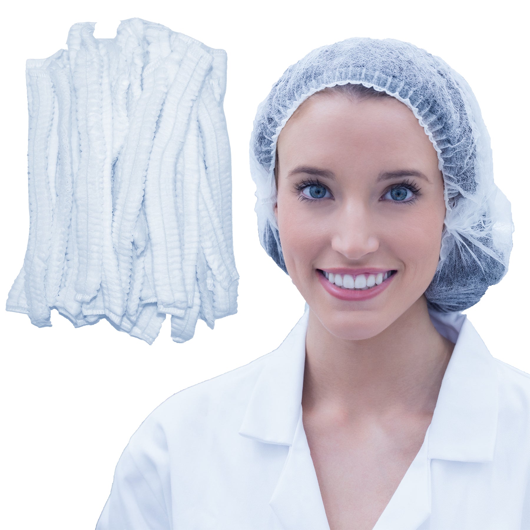 100 Pack 21 Disposable Bouffant Hair Nets Pentagon Safety Equipment   Untitled 4 