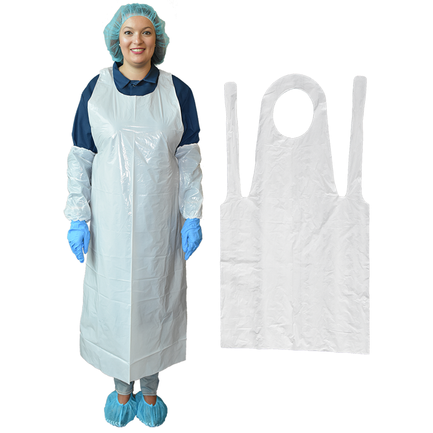 Top-Quality Disposable Polythene Aprons (100 Pack) - Special Offer UK & USA  – Nature's Blends