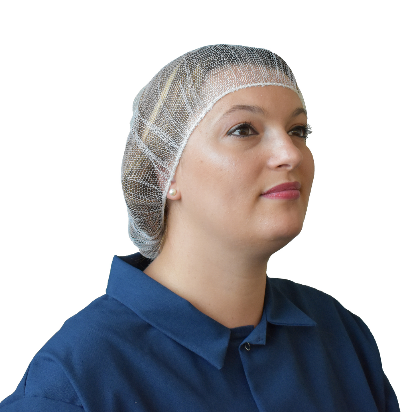 100 Pack - Disposable Hair Nets, Honeycomb Caps, White Hair Nets, Nylon Hair Nets