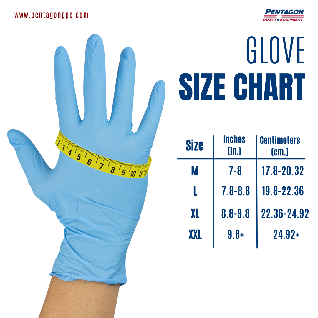 Blue Angel - Disposable Gloves Latex Free Powder Free Industrial Nitrile Gloves, Pack of 100