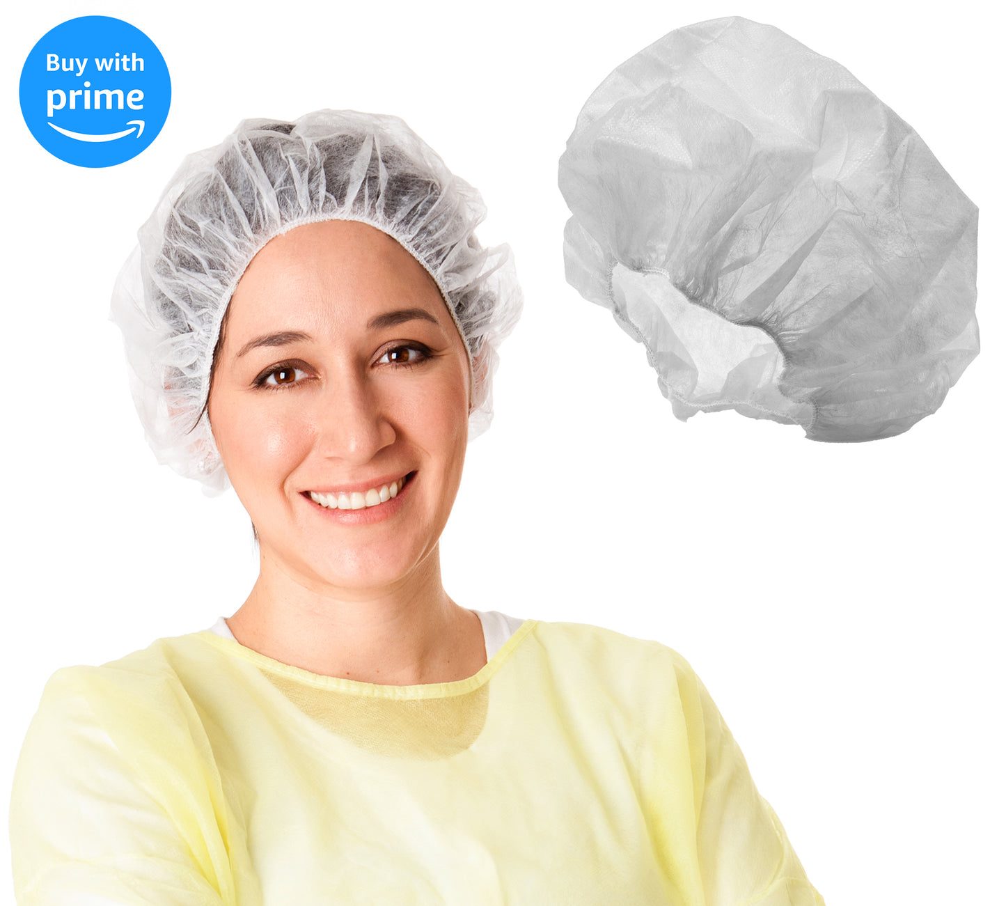 Disposable Bouffant Caps, Hair Covers, Hair Nets, Non-Woven, Premium Handmade